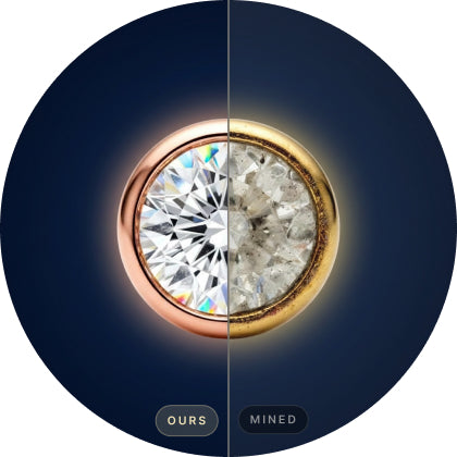 Lab-grown versus mined diamond comparison