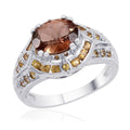 6.50 ctw Cambodian Zircon and Multi Gemstone Ring in Sterling Silver (Size 5.0) - Sticky add to cart bar