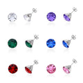 Free Gift Multi Color Acrylic Set of 6 Earrings in Stainless Steel - Sticky add to cart bar
