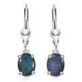 D'Joy Boulder Opal Triplet 1.90 ctw Earrings in Platinum Over Sterling Silver - Sticky add to cart bar