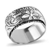 Artisan Crafted Spinner Ring in Sterling Silver