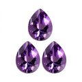 AA Rose De France Amethyst Set of 3 (Pear 8x6 mm) 2.71 ctw Loose Gemstone - Sticky add to cart bar