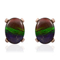 Ammolite 14K Yellow Gold Earring 2.36 Cttw -ST - Sticky add to cart bar