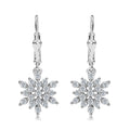 D'Joy Zircon Snowflake Earrings in Platinum Over Sterling Silver 1.15 ctw - Sticky add to cart bar