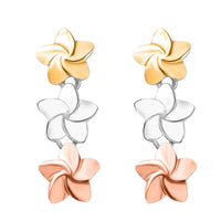 D'Joy Flower Earrings in 14K YRG Over and Sterling Silver 3.30 Grams