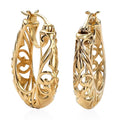 Openwork Basket Hoop Earrings | Karis - Sticky add to cart bar