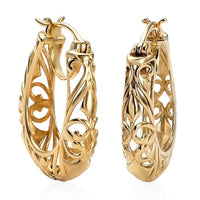 Openwork Basket Hoop Earrings | Karis