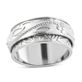 Engraved Spinner Ring in Sterling Silver - Sticky add to cart bar