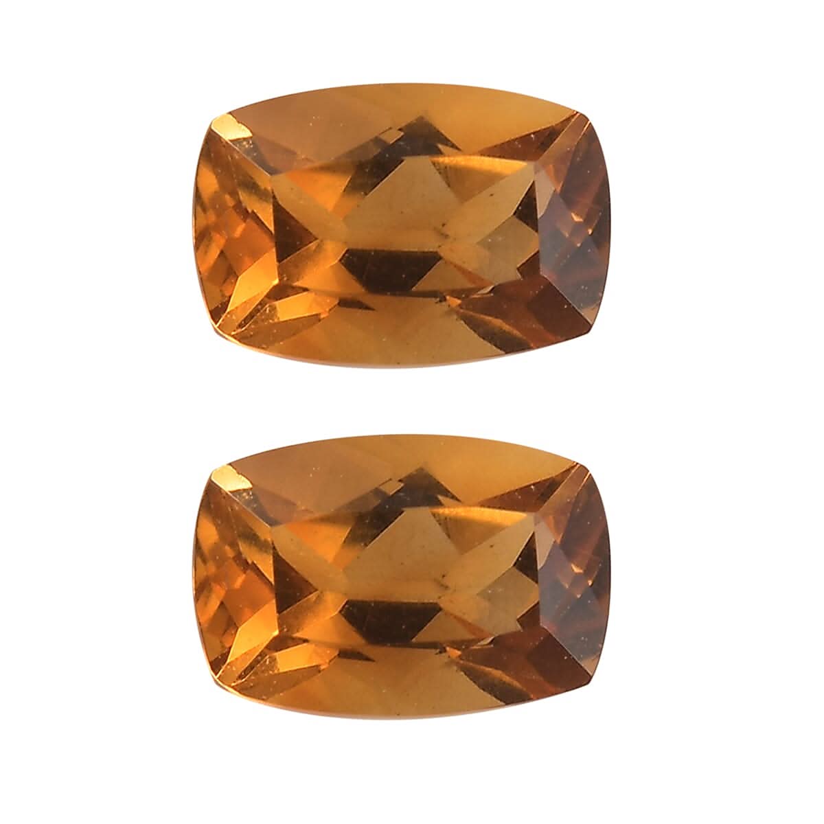 AA Serra Gaucha Citrine Set of 2 (Cush 6x4 mm) 0.75 ctw Loose Gemstone
