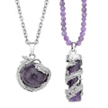 Lapis Lazuli Dragon Sphere Pendant Necklace 20 Inches and Beaded Dragon Scroll Necklace 20-22 Inches in Silvertone and Stainless Steel 215.75 ctw - Sticky add to cart bar