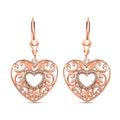 Openwork Heart Earrings in Sterling Silver - Sticky add to cart bar