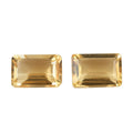 AA Brazilian Citrine Set of 2 (Oct 6x4 mm) 0.90 ctw Loose gemstone - Sticky add to cart bar