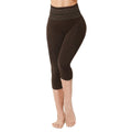 SANKOM Patent Shaper Capri Leggings - S/M | Brown - Sticky add to cart bar