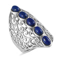 Lapis Lazuli Openwork Ring - KARIS - Sticky add to cart bar