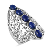 Lapis Lazuli Openwork Ring - KARIS