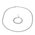 Snake Bracelet (7.50-9.00in) and Necklace 30 Inches in Stainless Steel 32.45 Grams - Sticky add to cart bar