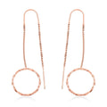 Dangle Earrings in 14K Rose Gold Over Sterling Silver 2.30 Grams - Sticky add to cart bar