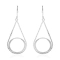 Dangle Earrings in Rhodium Over Sterling Silver 2.20 Grams - Sticky add to cart bar