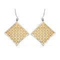 Square Earrings in 14K YG Over and Sterling Silver 3.80 Grams - Sticky add to cart bar