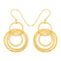 Earrings in 14K Yellow Gold Over Sterling Silver 3 Grams