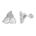 Rhodium Over Sterling Silver Earrings 4.20 Grams - Sticky add to cart bar