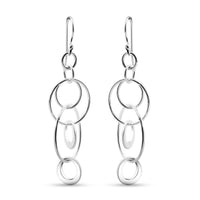 Earrings in Rhodium Over Sterling Silver 3 Grams