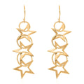 Stars Earrings in 14K Yellow Gold Over Sterling Silver 4.60 Grams - Sticky add to cart bar