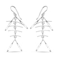 Fancy Earrings in Rhodium Over Sterling Silver 2.10 Grams - Sticky add to cart bar