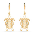 Turtle Earrings in 14K Yellow Gold Over Sterling Silver 3.20 Grams - Sticky add to cart bar