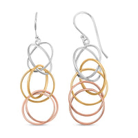 Dangle Earrings in Sterling Silver 2.20 Grams
