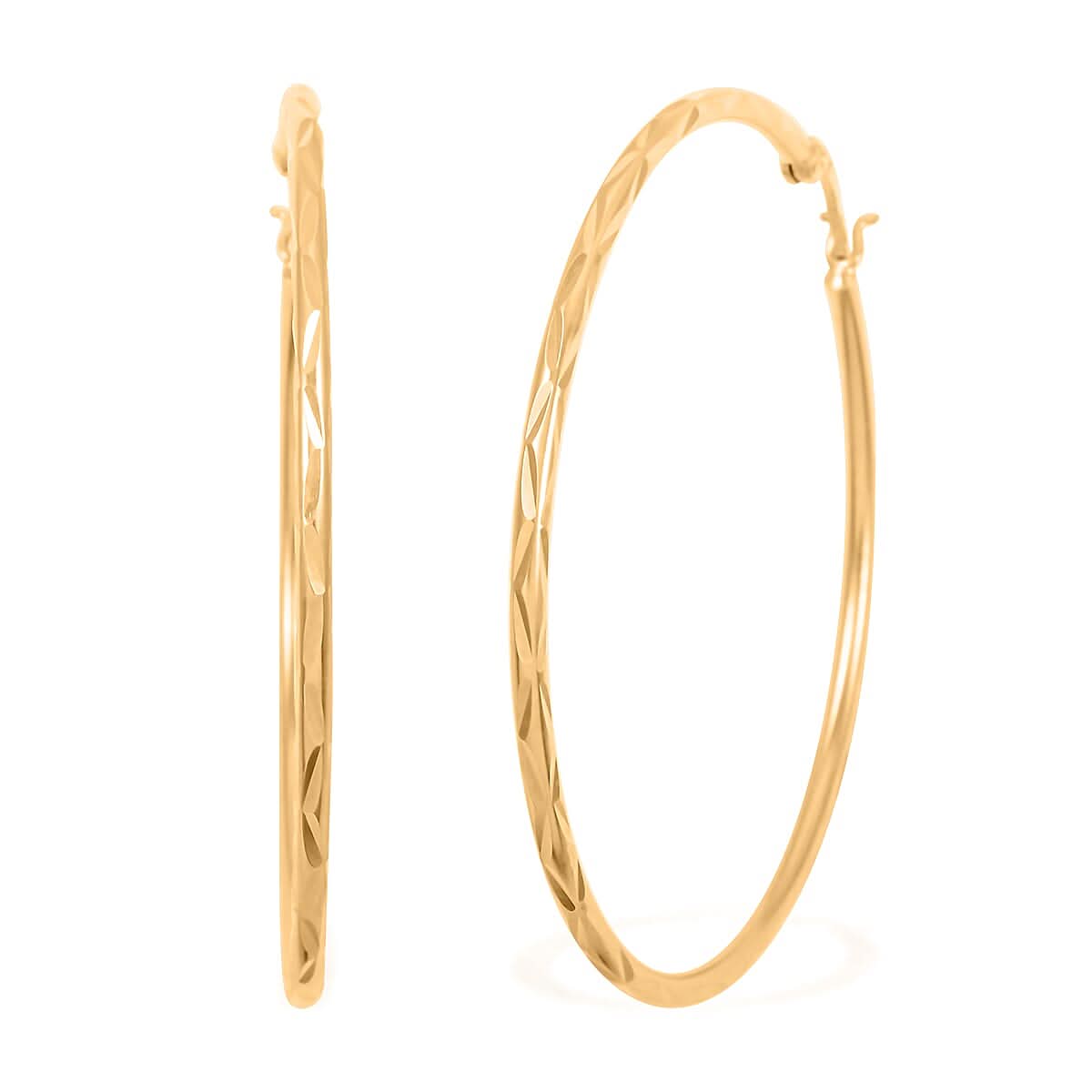 Hoop Earrings in Sterling Silver 6.10 Grams