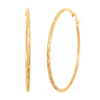 Hoop Earrings in Sterling Silver 6.10 Grams