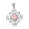 Bali Legacy Peruvian Pink Opal Pendant in Sterling Silver 2.30 ctw - Sticky add to cart bar