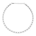 Omega Heart Pattern Collar Necklace 17-19 Inches in Stainless Steel 15.50 Grams - Sticky add to cart bar
