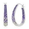 Purple & White Austrian Crystal
