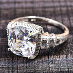 Simulated Diamond Ring in Sterling Silver