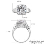 Simulated Diamond Ring in Sterling Silver