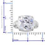 Simulated Diamond Ring in Sterling Silver