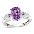 Rose De France Amethyst Ring in Sterling Silver - Sticky add to cart bar