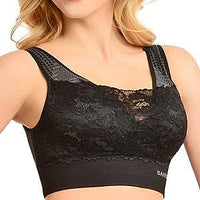 SANKOM Patent Classic Support & Posture Lace Bra - S/M |Black
