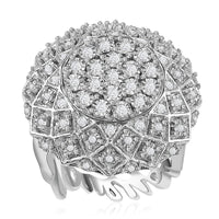 GP Special Valentine Collection Diamond I Love You Ring in Platinum Over Sterling Silver 0.50 ctw