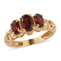 Mozambique Garnet Trilogy Ring - Sticky add to cart bar