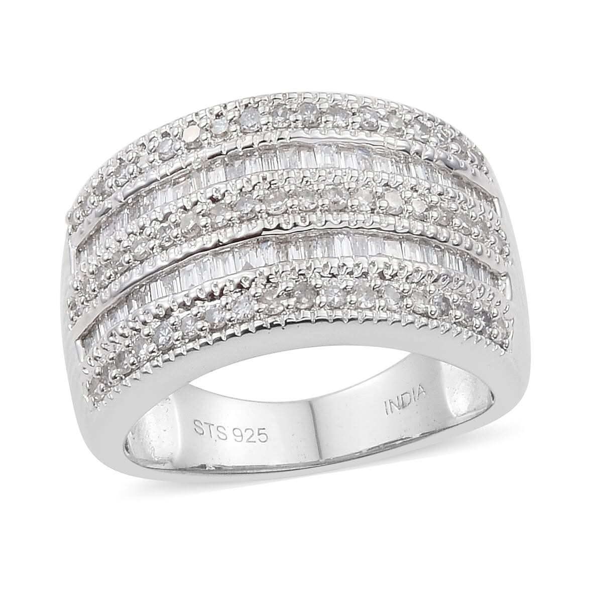 0.75 ctw Diamond Ring in Sterling Silver