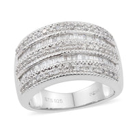 0.75 ctw Diamond Ring in Sterling Silver