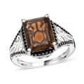 Smoky Quartz Fleur de Lis Ring - Sticky add to cart bar