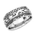 Artisan Crafted Spinner Ring in Sterling Silver - Sticky add to cart bar