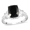 Black Tourmaline Solitaire Ring in Sterling Silver - D'Joy - Sticky add to cart bar