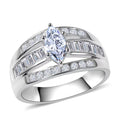 Simulated Diamond Ring in SS - Sticky add to cart bar