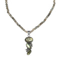 Malagasy Labradorite Bead Necklace in Sterling Silver, Labradorite Pendant, Silver Jewelry Gifts 53.85 ctw (20 Inches) - Sticky add to cart bar