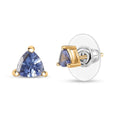 D'Joy Tanzanite Stud Earrings in 14K Yellow Gold Over Sterling Silver 0.65 ctw - Sticky add to cart bar